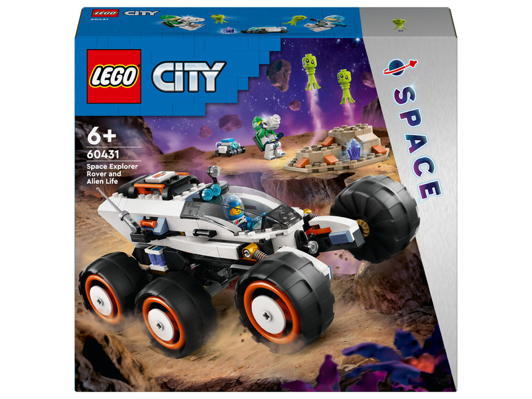 LEGO City Space Explorer Rover mit Außerirdischen.