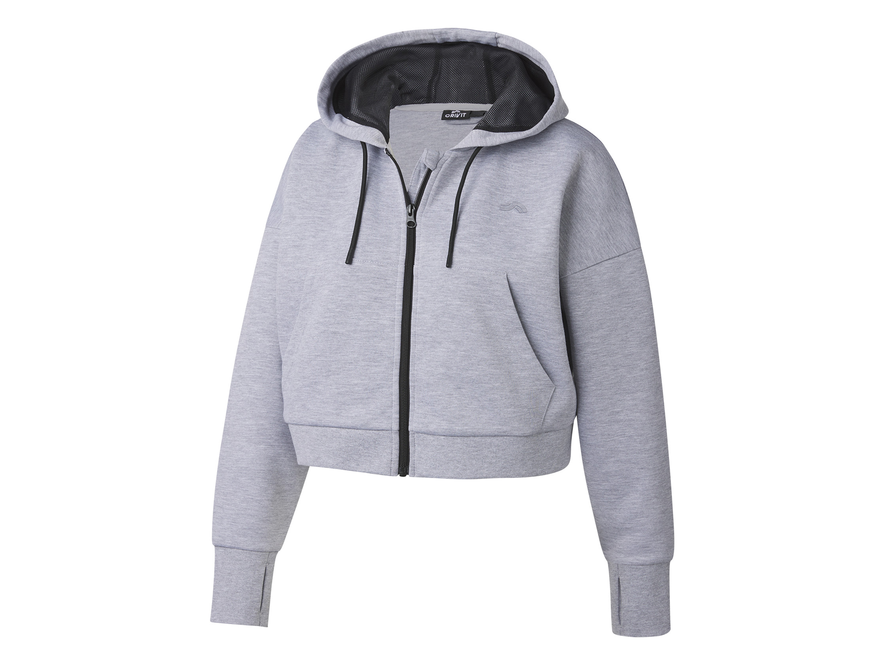 CRIVIT Damen Sweatjacke (Grau, L (44/46)) | 04334036025888