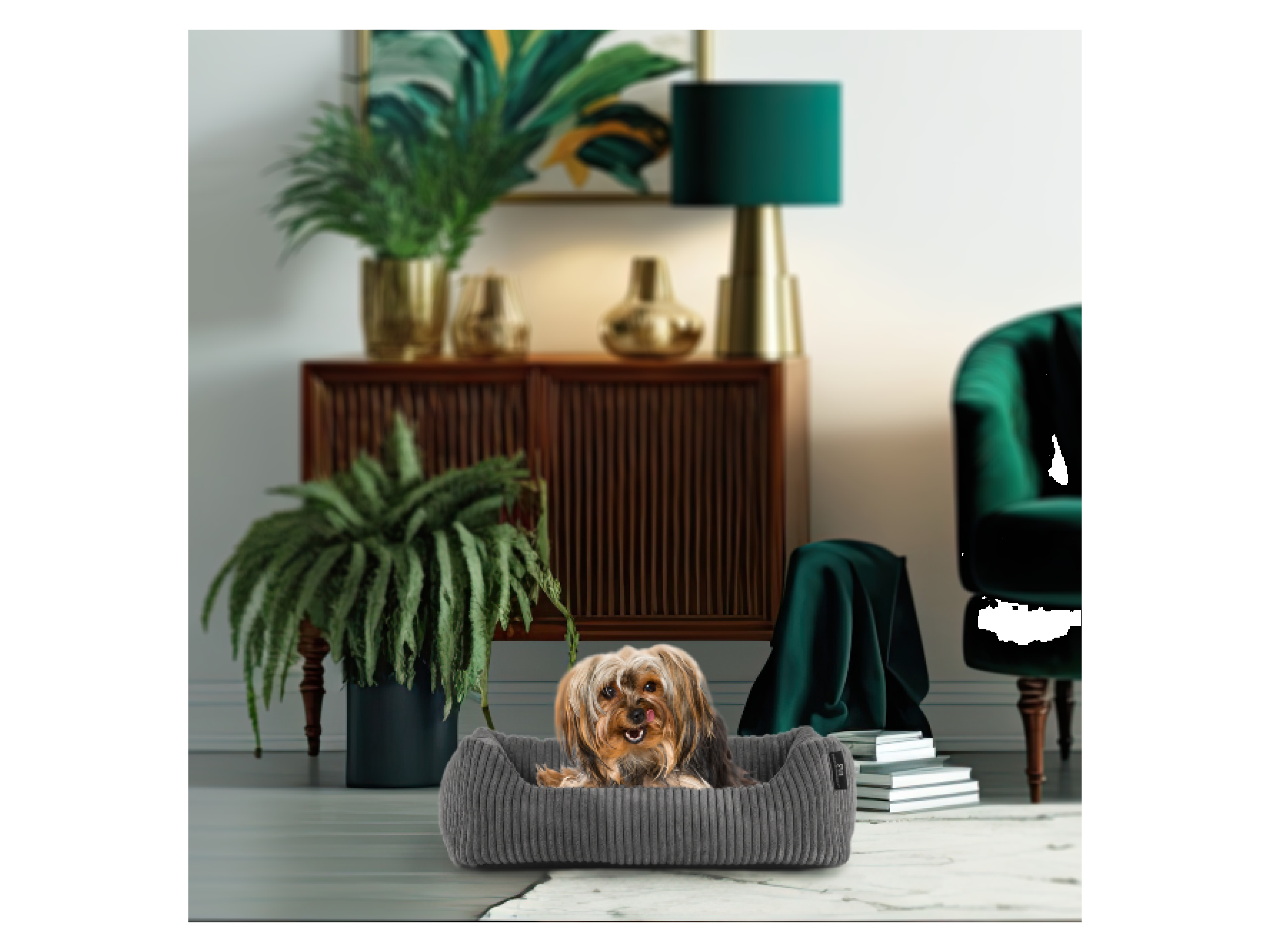 Thumbnail - ROHRSCHNEIDER Tierbett Milly (Grau)