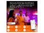 Smart-Lighting-App-Oberfläche mit Farb-, Helligkeits- und Effektsteuerung, auf einer Party verwendet.