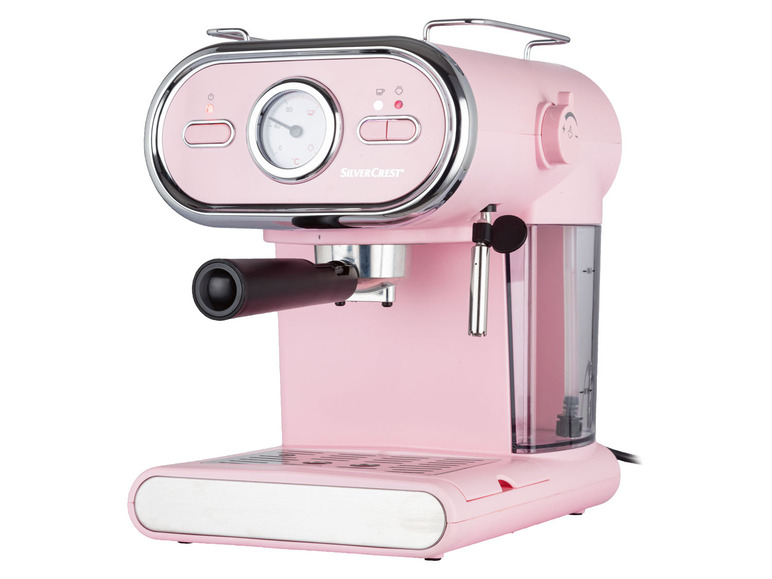 Gehe zu Vollbildansicht: SILVERCREST® KITCHEN TOOLS Espressomaschine/Siebträger Pastell rosa SEM 1100 D3 - Bild 2