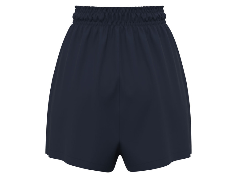 Dunkelblaue Shorts mit elastischem Bund.