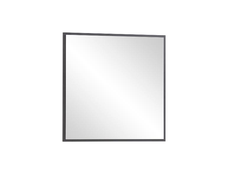Rechteckiger Spiegel mit schwarzem Rahmen