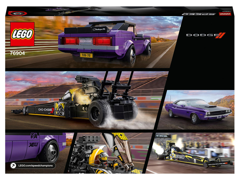 Gehe zu Vollbildansicht: LEGO® Speed Champions 76904 »Mopar Dodge//SRT Dragster und 1970 Dodge Challenger« - Bild 7