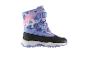 Kinderwinterstiefel mit farbenfrohem Blumenmuster und robuster Sohle.