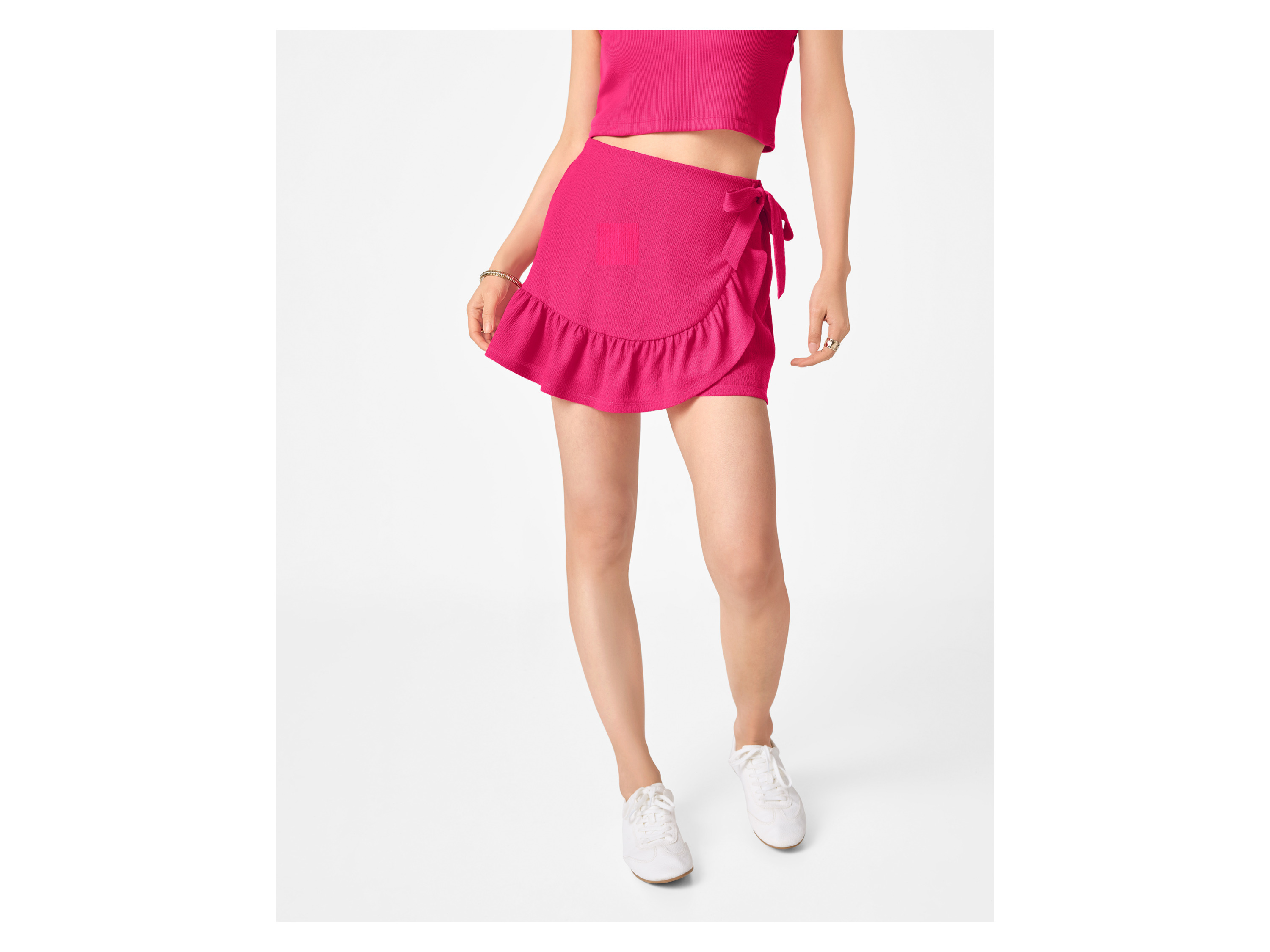 ESMARA® Damen Wickel-Hosenrock (Pink, S(36/38)) – Bild 2 von 3