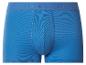 Blaue gerippte Boxershorts mit elastischem Logobund.