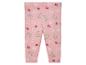 Baby Leggings mit rosa Blumenmuster.