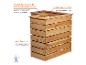 Holz-Pflanzkasten mit 200L Fassungsvermögen, ideal als Raumteiler oder für Ecken, inkl. Pflanzvlies.