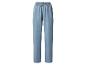 Hellblaue Damen-Hose mit weitem Bein, elastischem Bund und Kordelzug.