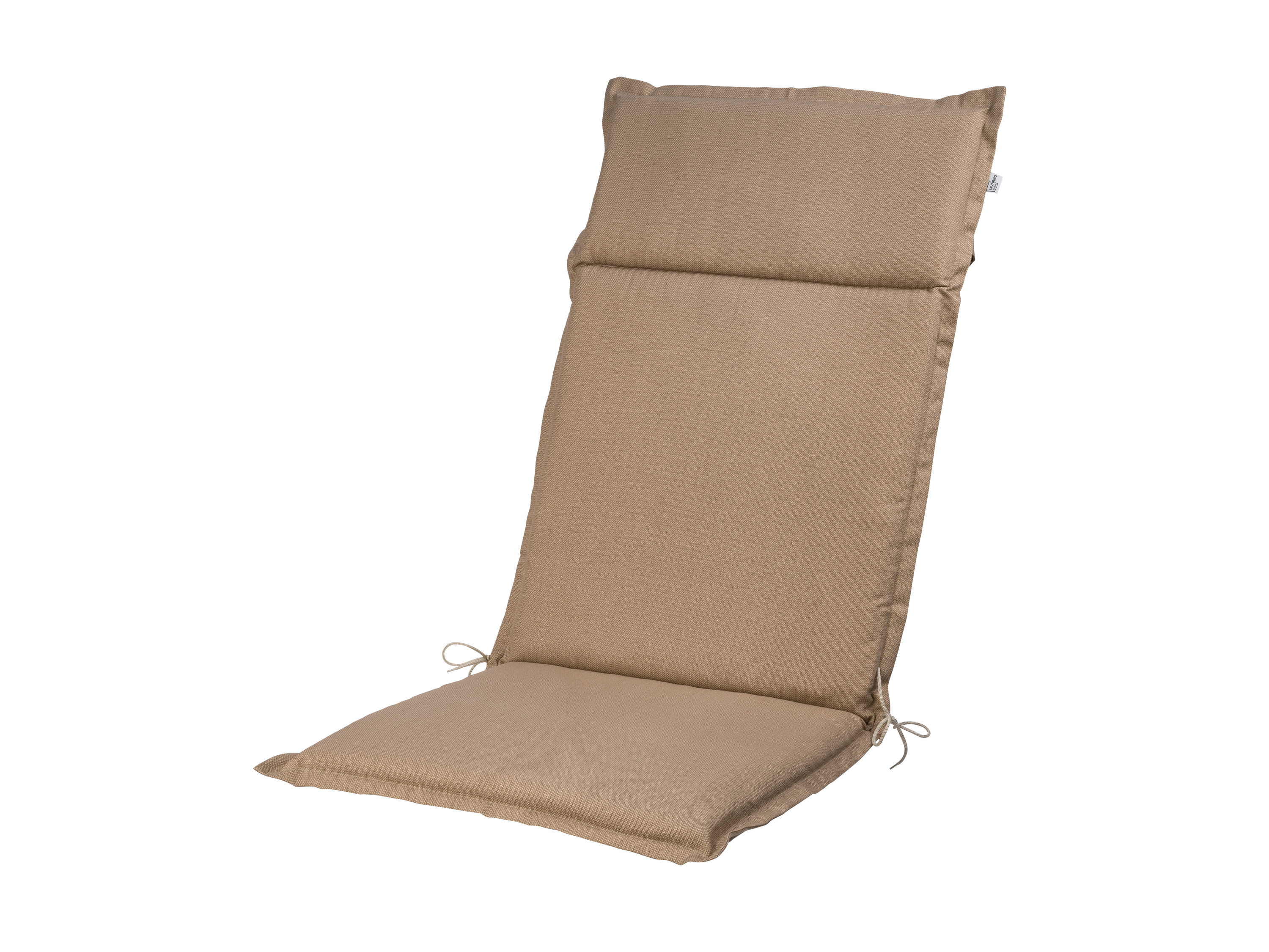 LIVARNO home Polsterauflage Houston Hochlehner (Beige)““ | lichtechter Bezug aus hochwertigem Leinwandgewebe Optimaler Halt durch verstellbares Rückenband und Bindebänder Dekorativer Stehsaum Produktmerkmale tabletd Serie: Houston Geeignet für: Hochlehner Muster: – Wasserabweisend: – Strapazierfähig: ja Lichtecht: ja Verstellbares Rückenband: ja Bindebänder: ja Abnehmbarer Bezug: – Material: Bezug: Polyester recycelt, 48 % Baumwolle Füllung/Kern: Polyurethan Vlies: Polyester Maße: ca. L 120 x B 50 x H 4 cm Gewicht: – Oeko-Tex® Made IN Green Labelnummer: M27Mmzxg4 Hohenstein Htti Das unabhängige Label Oeko-Tex® Made IN Green ermöglicht ein über die Lieferkette nachverfolgbares Produktlabel für alle Arten von Textilien. Es gibt dir die Gewissheit, dass das Textilprodukt unter folgenden Aspekten produziert wurde: Produkt- und Verbrauchersicherheit durch Prüfung auf Schadstoffe Umweltverantwortung bei Prozessen und Beschaffung durch Optimierung des Chemikalienmanagements und der Abwasserqualität Soziale Verantwortung durch faire Löhne