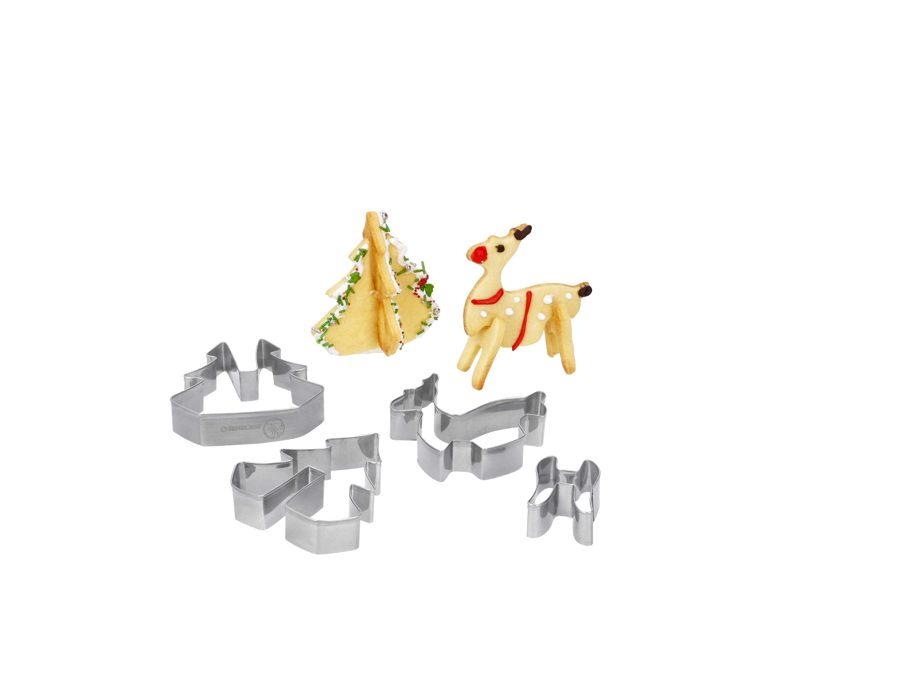 Thumbnail - SILVERCREST® Plätzchenausstecher-Set / Keksstempel-Set / Figuren-Ausstecher-Set / Ausstechformen-Set  (3D Ausstecher)