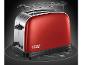 Ein roter Toaster von Russell Hobbs mit Warmhaltegitter.
