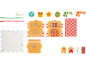 Holzspielzeug-Set zum Bauen eines weihnachtlichen Lebkuchenhauses.