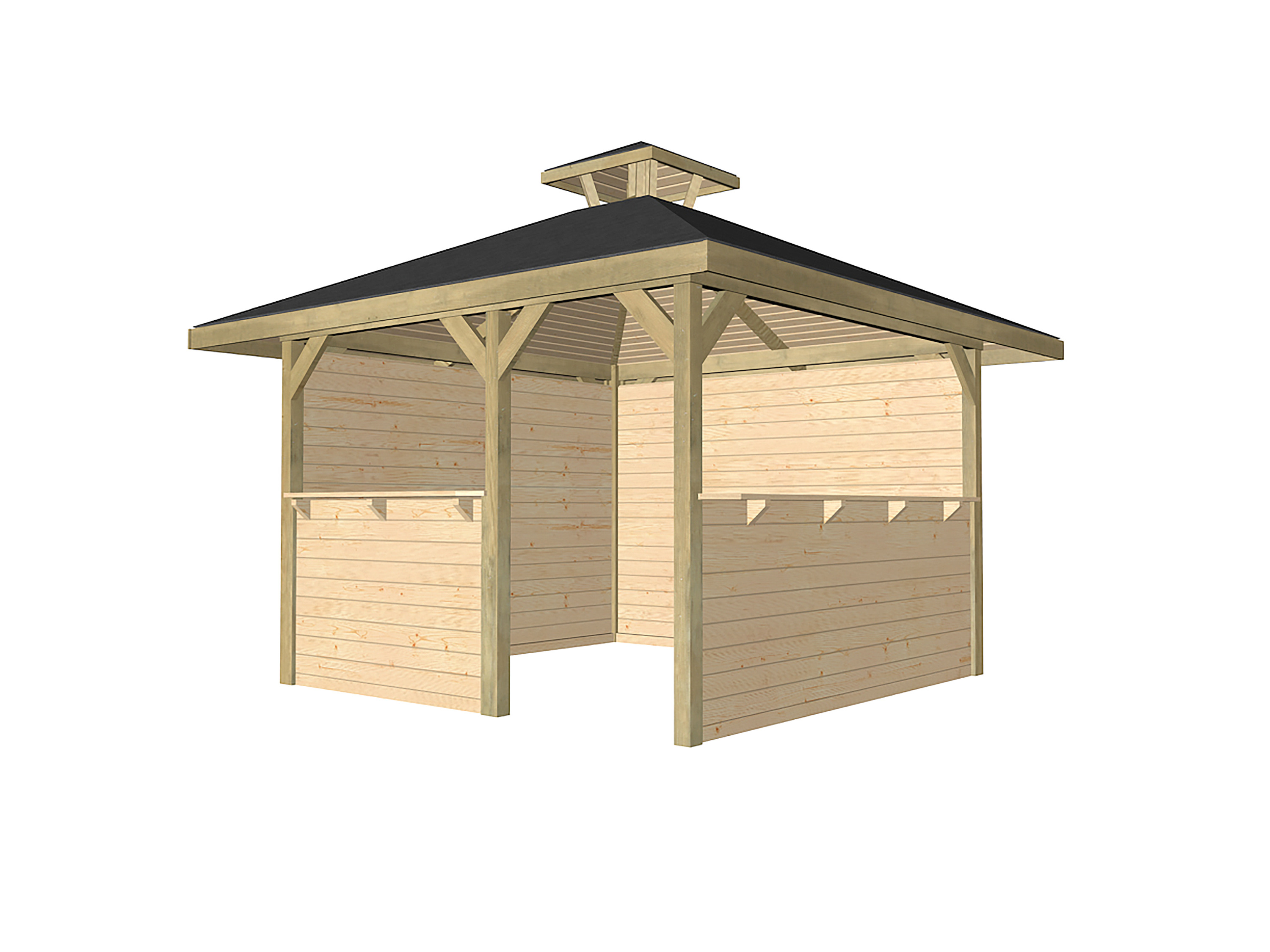 WEKA Holzpavillon mit Tresen (Style B)
