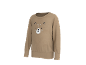 Beiges Kinder-Sweatshirt mit Bärengesicht.