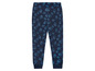 Blauer Pyjamahose mit Spiderman-Motiv.
