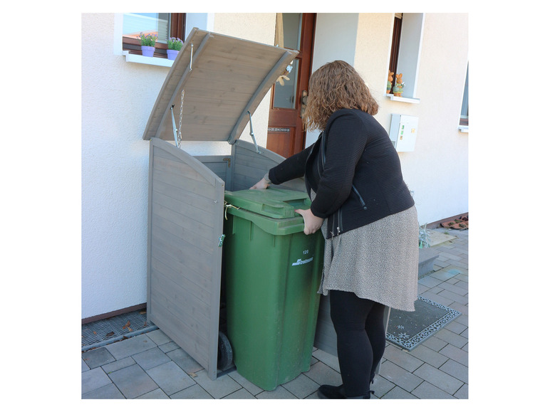 Gehe zu Vollbildansicht: HABAU Mülltonnenbox, 120 Liter, 65 x 75 x 115 cm - Bild 2