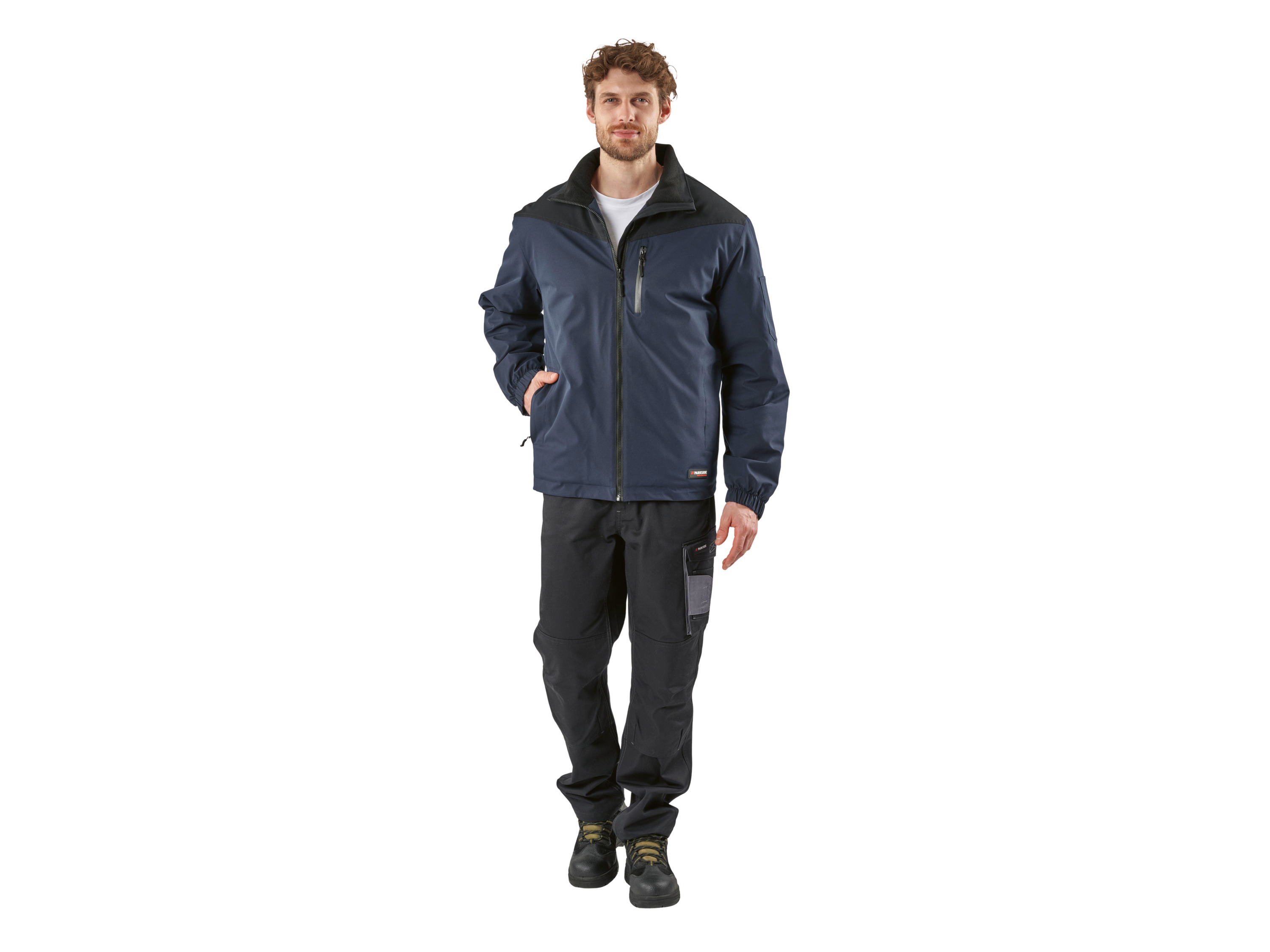 PARKSIDE PERFORMANCE® Herren Arbeitsjacke gefüttert (navy/schwarz, M (48/50)) – Bild 2 von 4