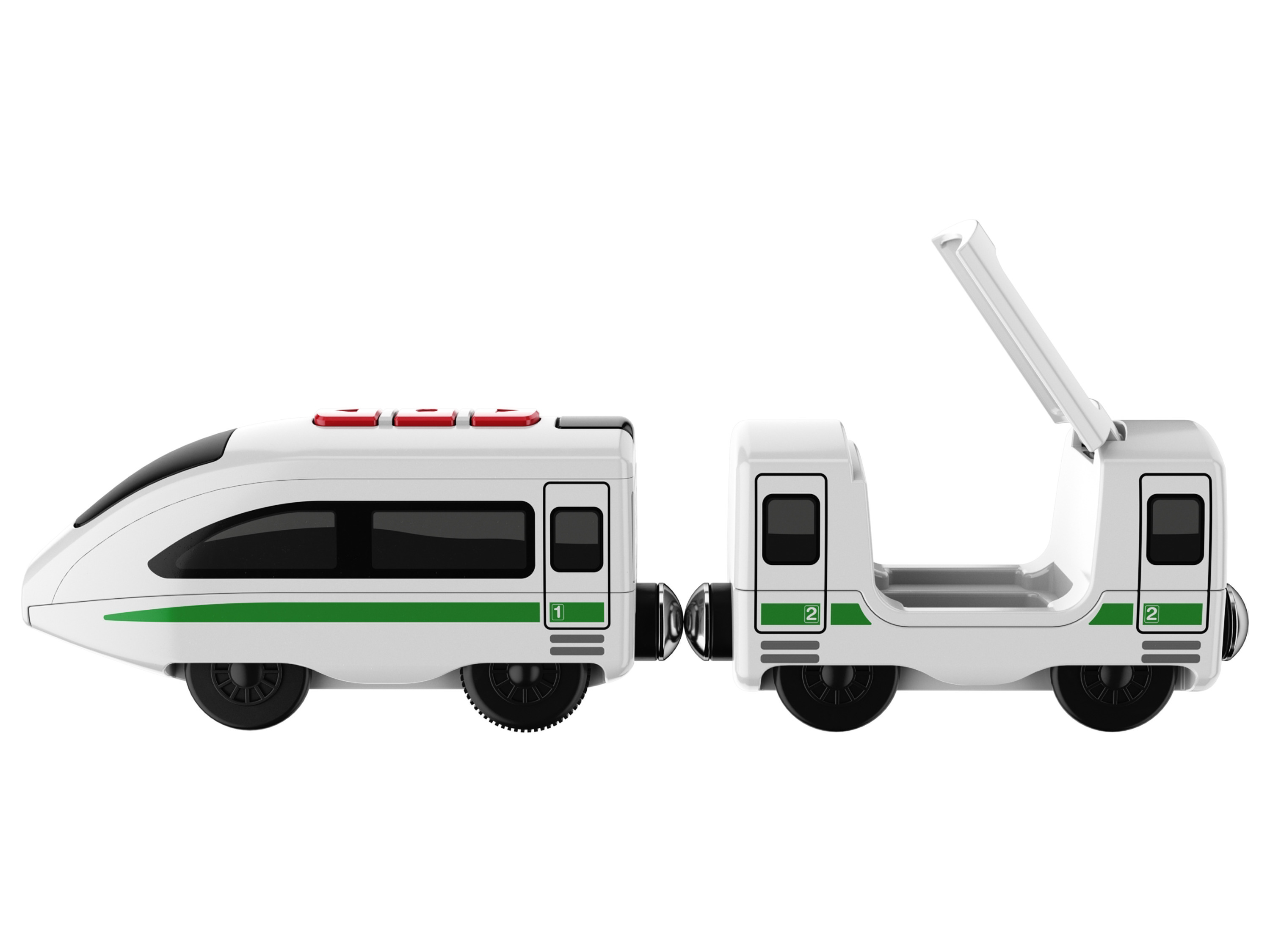 Thumbnail - Playtive Tech und Control Eisenbahn (Personenzug/weiß)