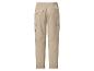 Beige Cargohose mit elastischem Bund und Seitentaschen