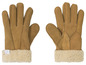 Zwei Paar braune Lederhandschuhe mit Fellfutter von Sansibar.