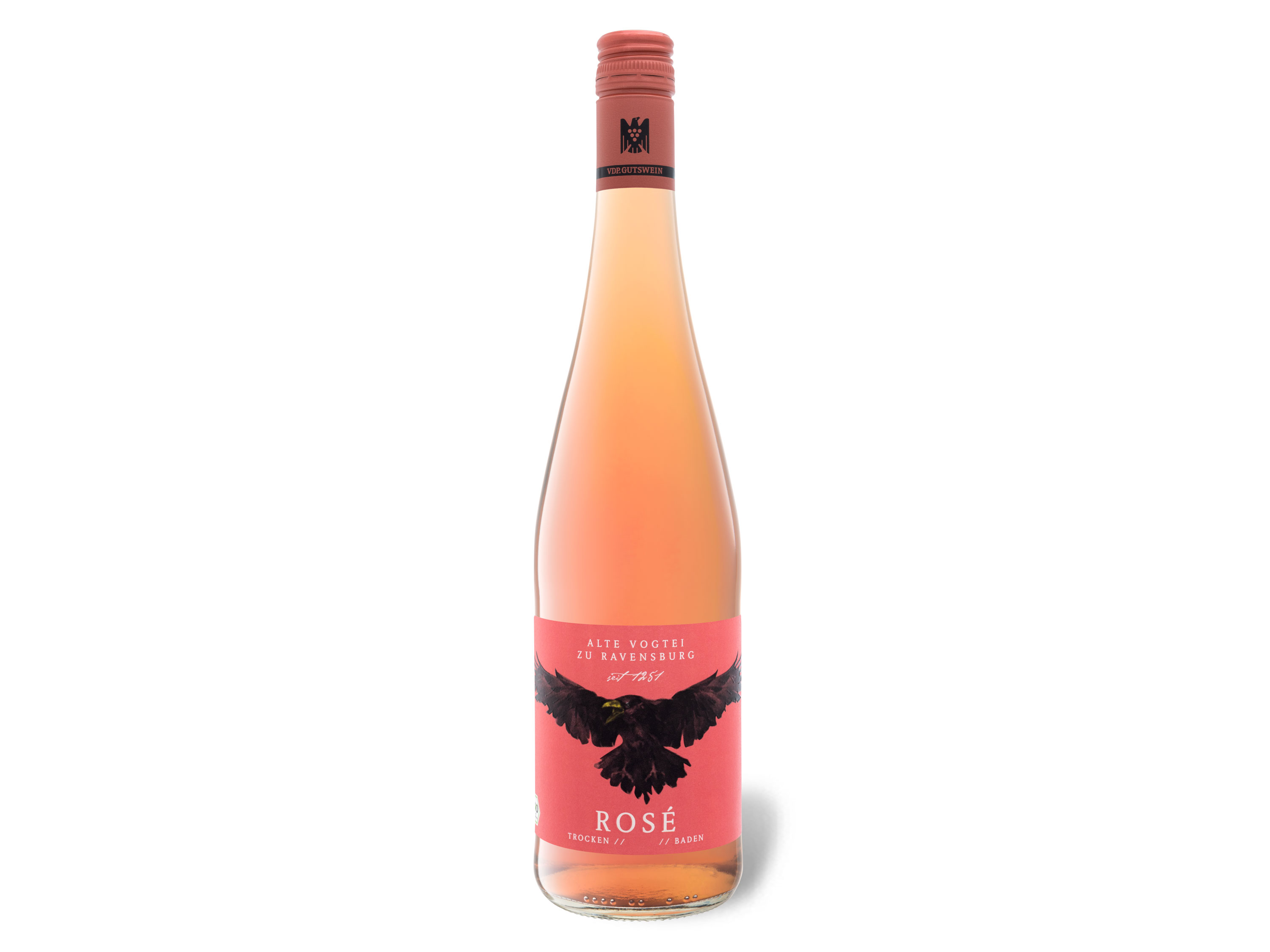 BIO Edition Alte Vogtei zu Ravensburg Rosé Kraichgau QbA VDP.Gutswein trocken, Roséwein 2022 - Mindestbestellmenge 6 Wein & Spirituosen Lidl DE