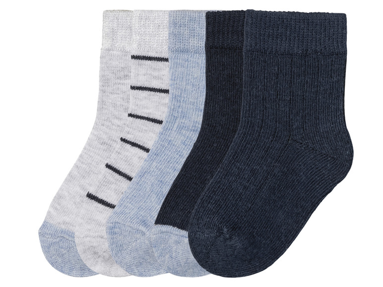 Gehe zu Vollbildansicht: lupilu® Baby Jungen Socken, 5 Paar, mit Bio-Baumwolle - Bild 2