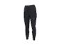 Schwarze Damen-Sportleggings mit hoher Taille und verstellbarem Kordelzug.