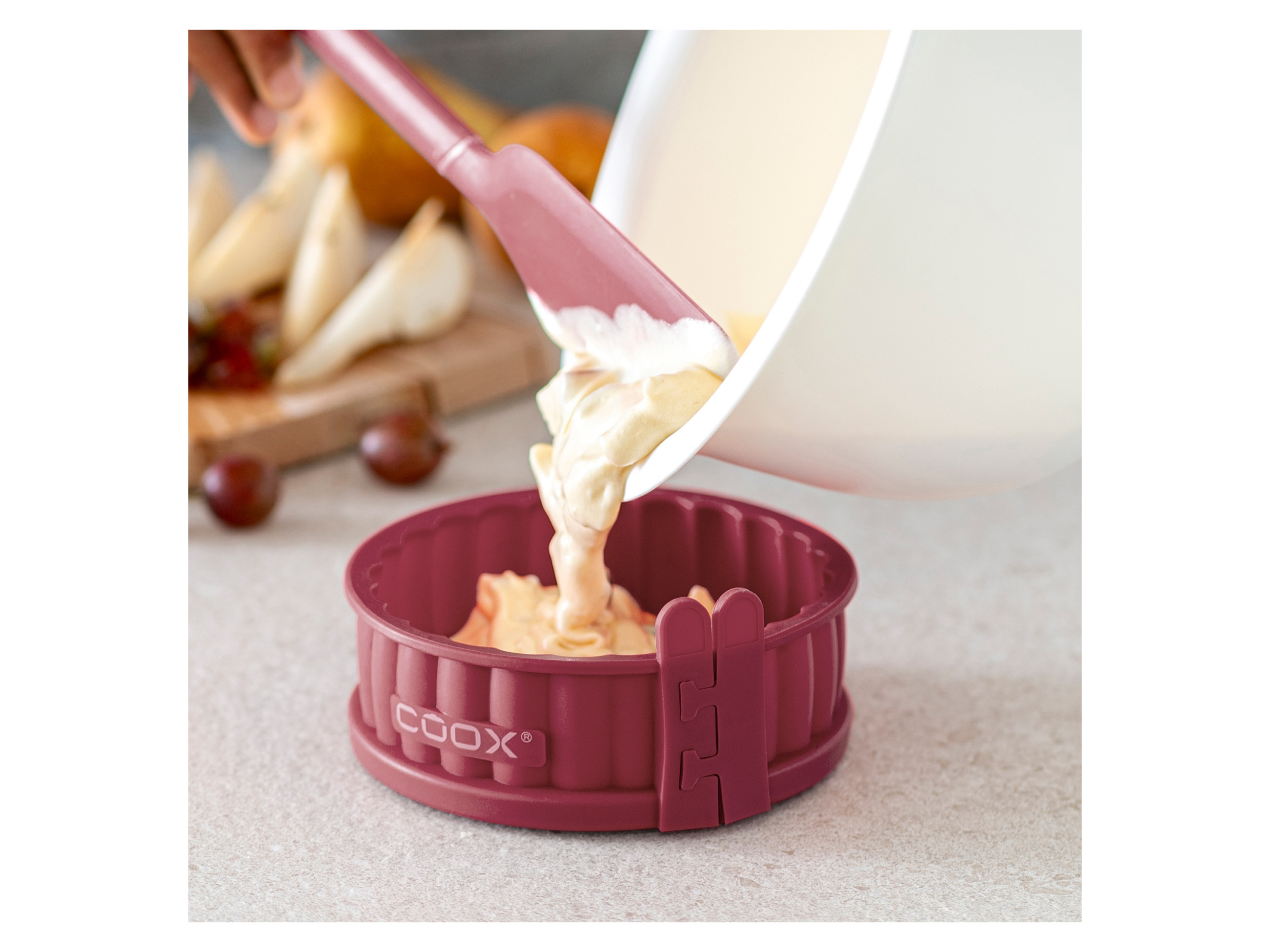 Thumbnail - Coox Quicheform mit Glasboden Ø 12 cm (Rot)