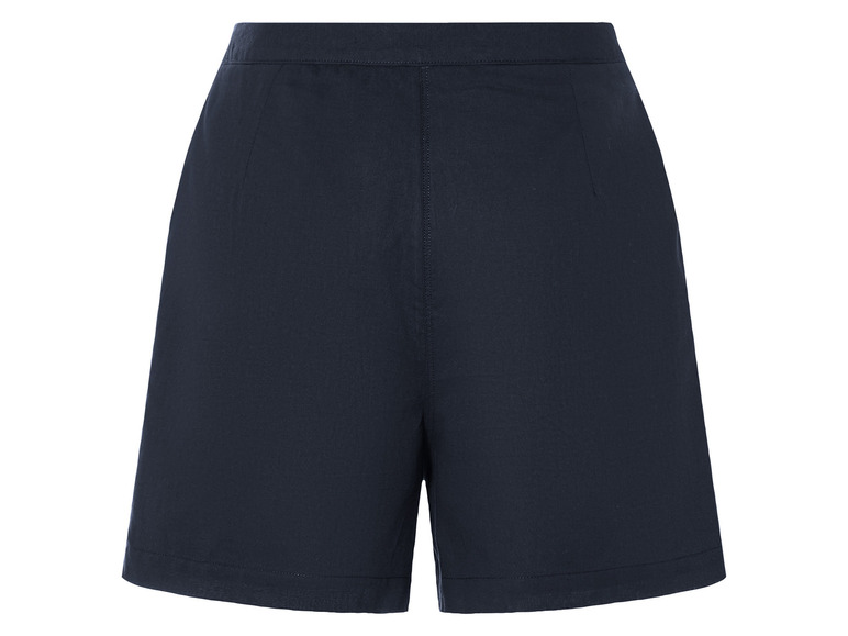 Dunkelblaue Shorts für Damen.