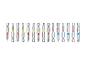 PARKSIDE® Bit-Set mit verschiedenen Schraubendreher-Bits, darunter PH1, PH2, PH3, PZ1, PZ2, PZ3, T10, T15, T20, T25, H4, H5.