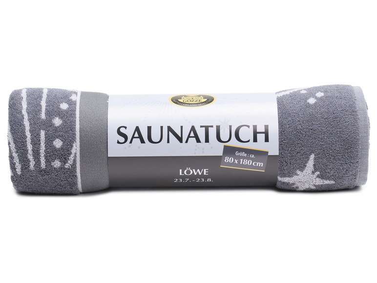 Gehe zu Vollbildansicht: Gözze Saunatuch »Sternzeichen«, reine Baumwolle, 80 x 180 cm - Bild 36