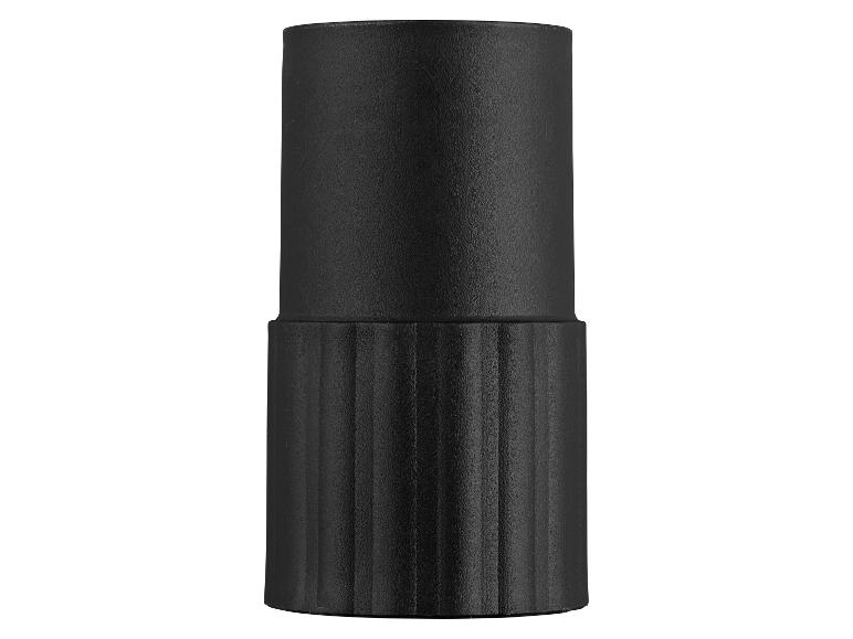 Schwarze zylindrische Lampe mit geriffelter Basis