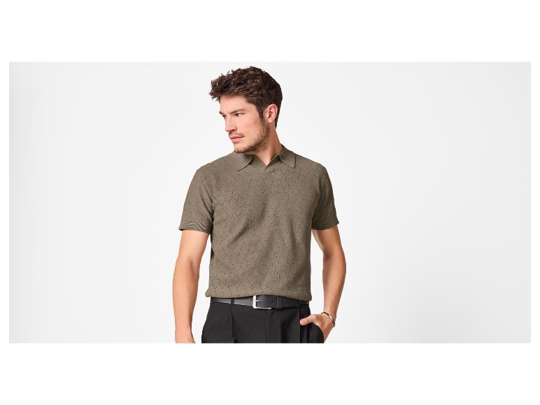 Herren Strick-Poloshirt