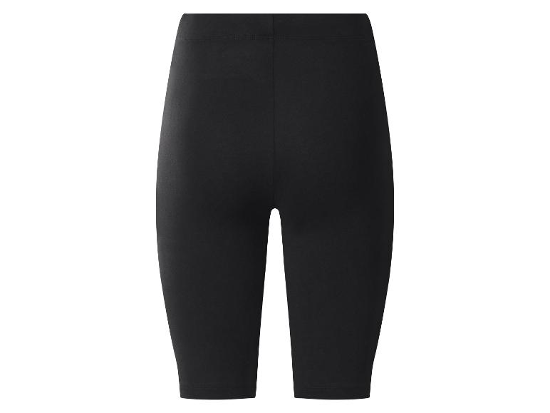 Schwarze Damen-Radlerhose mit hoher Taille