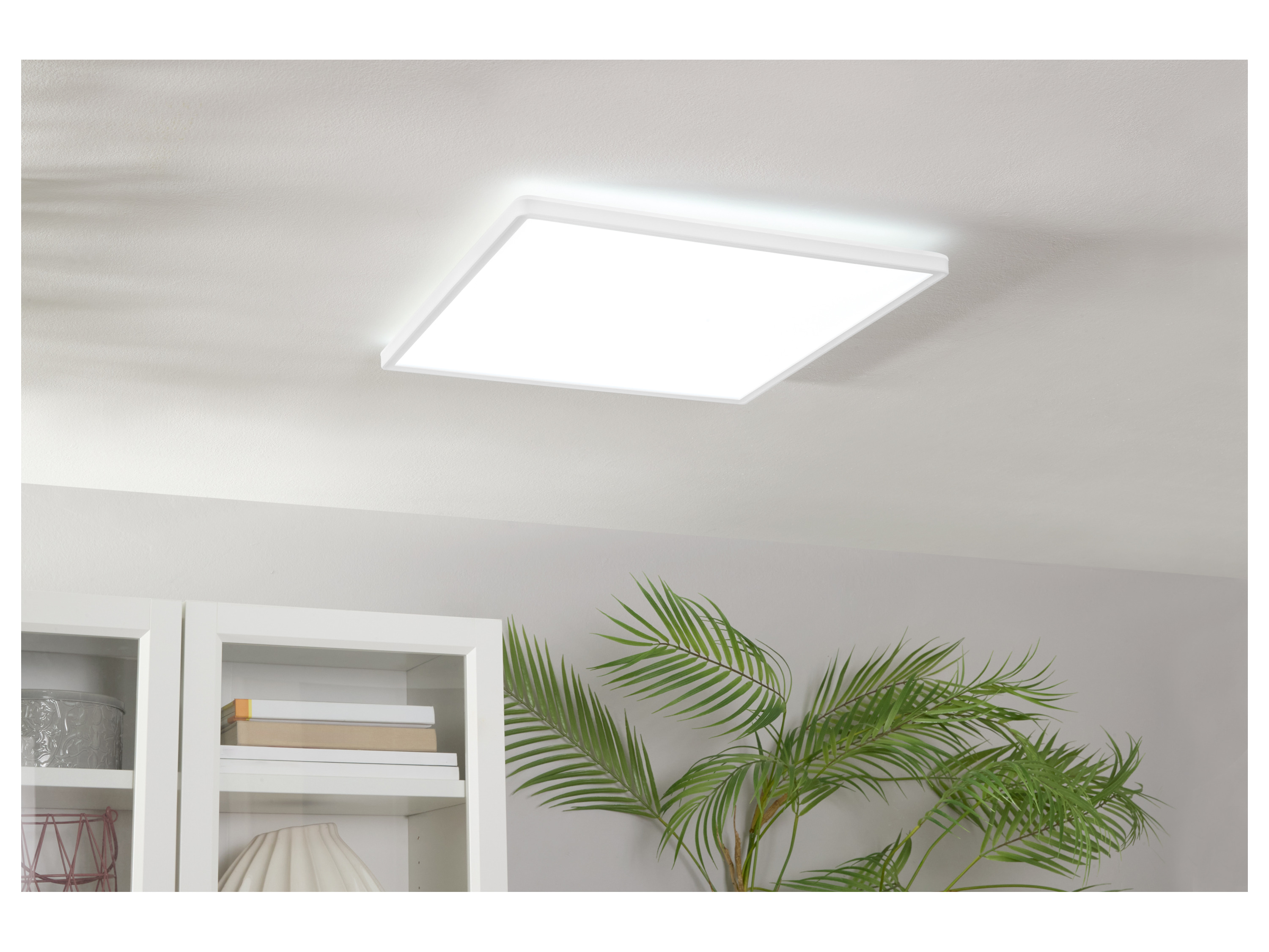 Thumbnail - LIVARNO home LED-Deckenleuchte, Weißlicht-Farbton stufenlos wählbar (eckig/weiß)