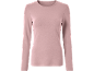 Rosa Langarmshirt mit Rundhalsausschnitt