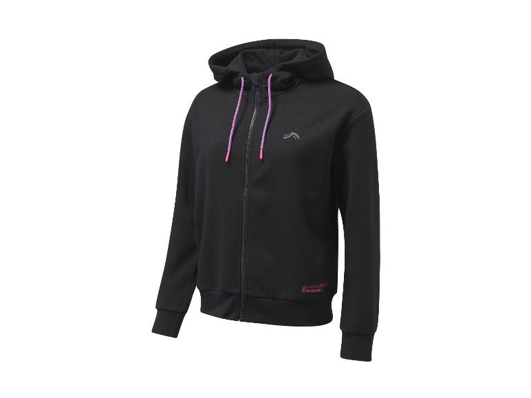 Ein schwarzer Hoodie mit Reißverschluss von Decathlon.