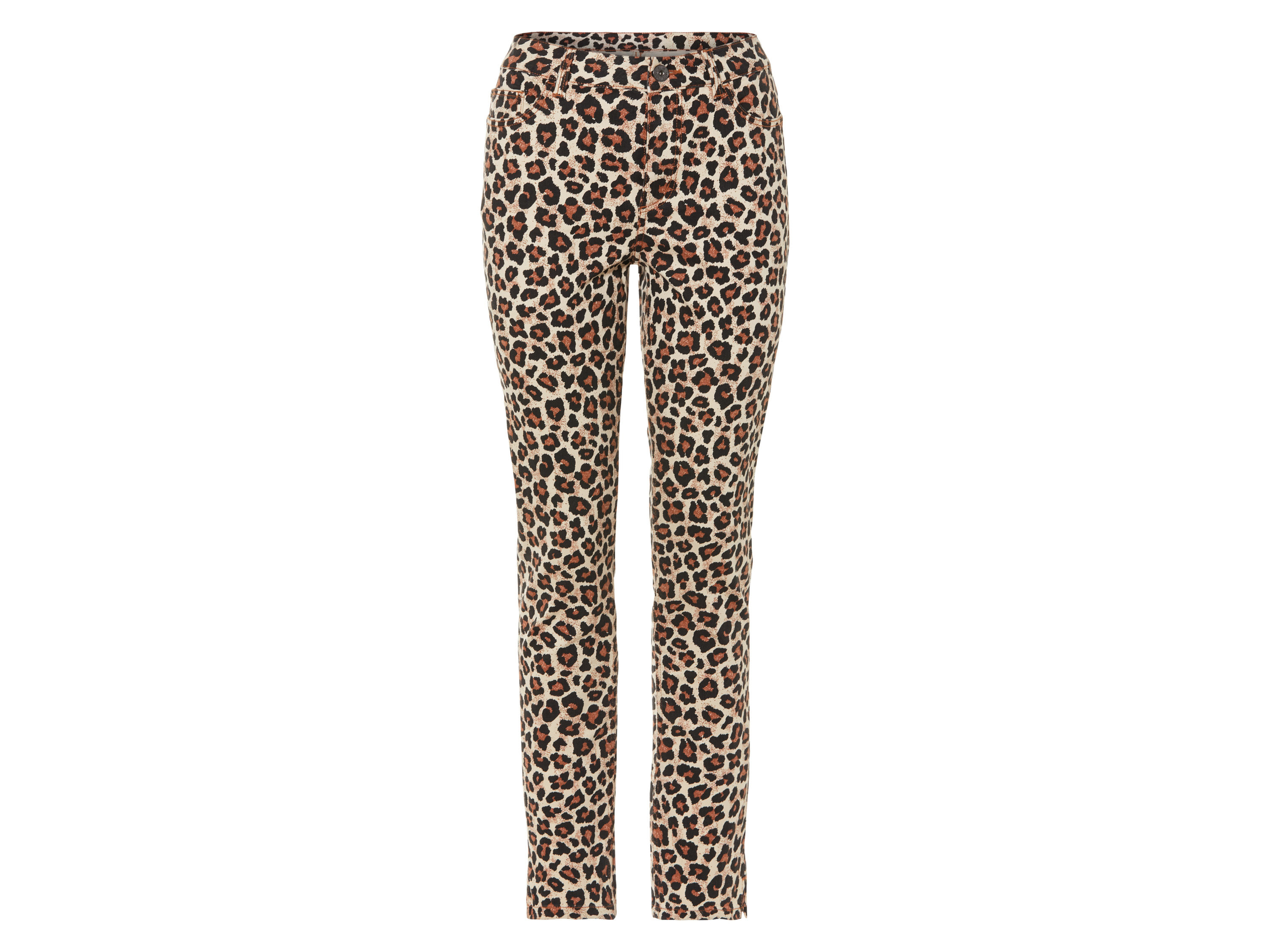 esmara® Damen Jeans Slim Fit (Leo, 42 long length)““ | YKK-Markenreißverschluss Passform: Slim Fit Schnitt: schmal geschnitten Leibhöhe: normale Leibhöhe Länge: kurz, regulär