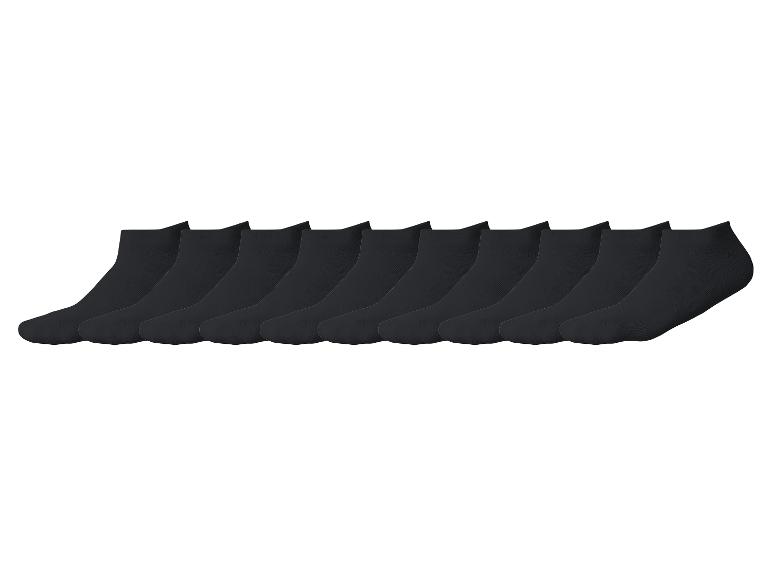 12er-Pack schwarze kurze Socken.
