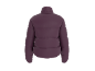 Dunkellila Pufferjacke, Rückansicht