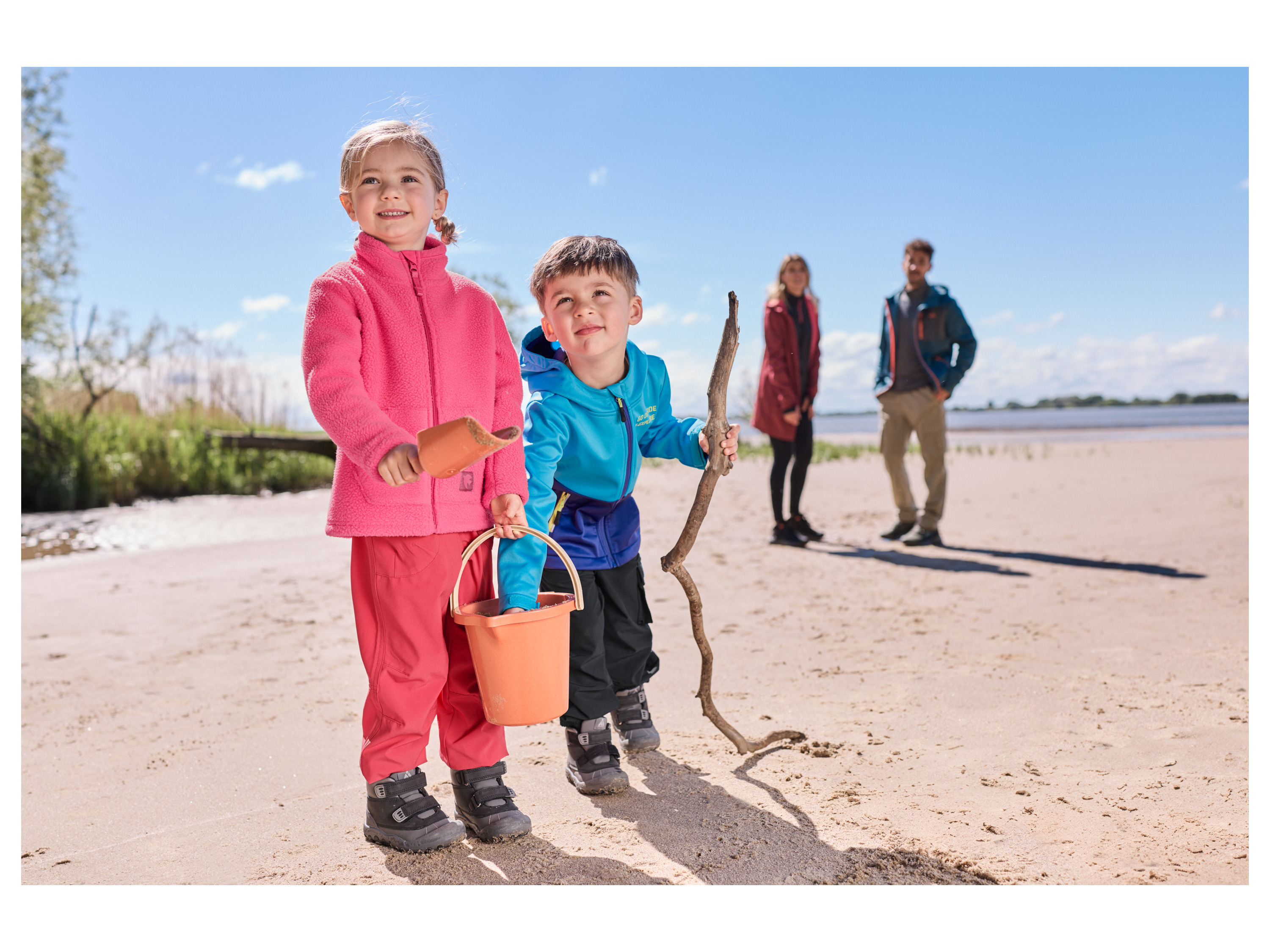 LUPILU® Kinder Fleecejacke (Pink, 110/116) – Bild 4 von 4