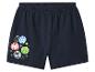 Marineblaue Pyjamashorts mit Superhelden-Schild-Prints