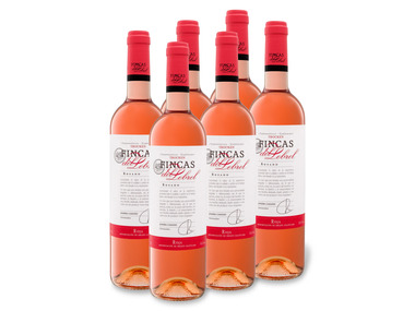 6 x 0,75-l-Flasche Weinpaket Fincas del Lebrel Rosado Rioja DOC trocken, Roséwein