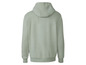 Ein hellgrüner Hoodie mit Kapuze.