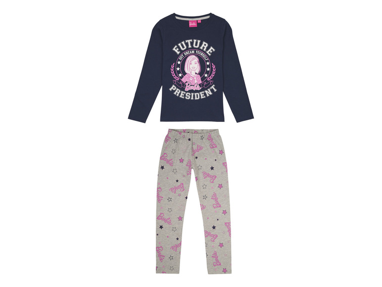 Gehe zu Vollbildansicht: Barbie Kleinkinder / Kinder Mädchen Pyjama mit Print - Bild 2