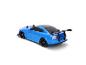 Blaues Spielzeugauto mit Spoiler, Rückansicht