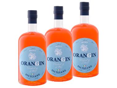 3 x 0,7-l-Flasche Spirituosenpaket OrangGin Siciliane 40 %Vol