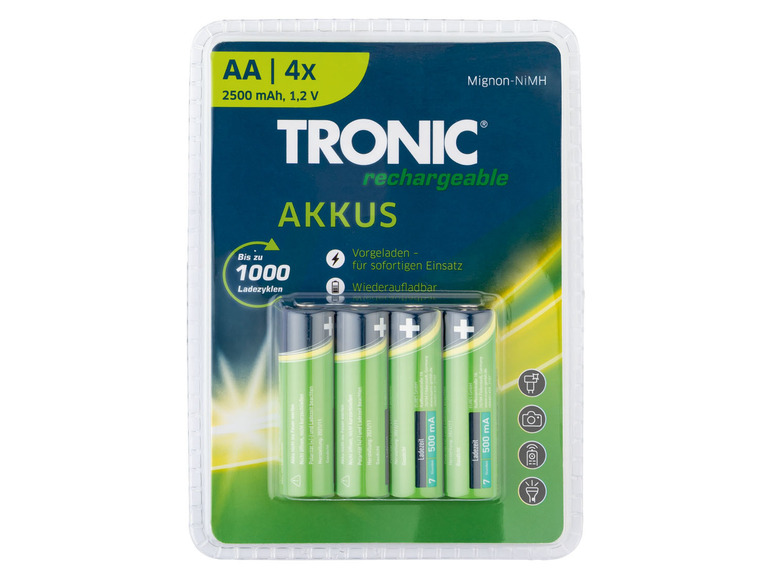 Gehe zu Vollbildansicht: TRONIC® Akku Ni-MH »Ready 2 Use«, 4 Stück - Bild 3